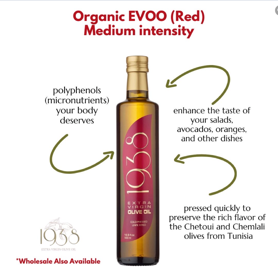 1938 Organic EVOO Red Label - Medium intensity - Premium Olive oil from Amore Trade - Just $24.99! Shop now at EVOO GOLD