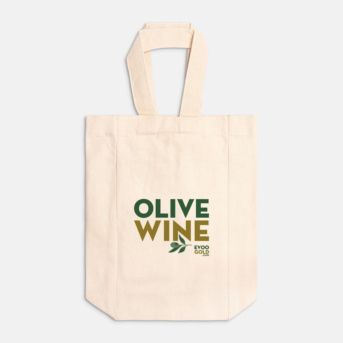 Wine Tote Canvas (Double) - Premium Tote Bags from EVOO GOLD - Just $12.50! Shop now at EVOO GOLD