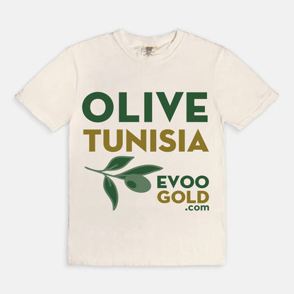 OLIVE TUNISIA T-SHIRT - Premium Clothing from EVOO GOLD - Just $18.50! Shop now at EVOO GOLD
